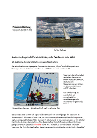 Pressemitteilung - Nedderelv-Regatta 2015 mit Bildern